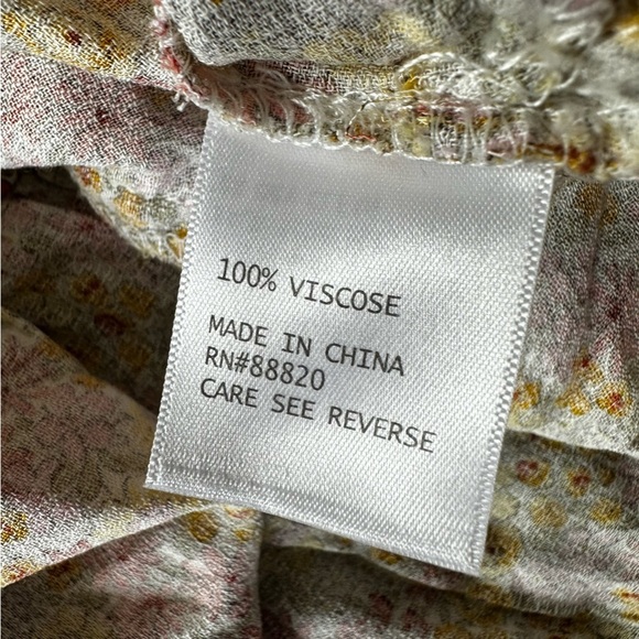 Cynthia Rowley tiered floral mini skirt Sz S - Picture 4 of 6